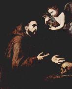 Jose de Ribera Der Hl Franz von Assisi und der Engel mit der Wasserflasche France oil painting artist